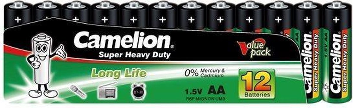 Camelion R6P-SP12G Zinkchloride 1.5V niet-oplaadbare batterij