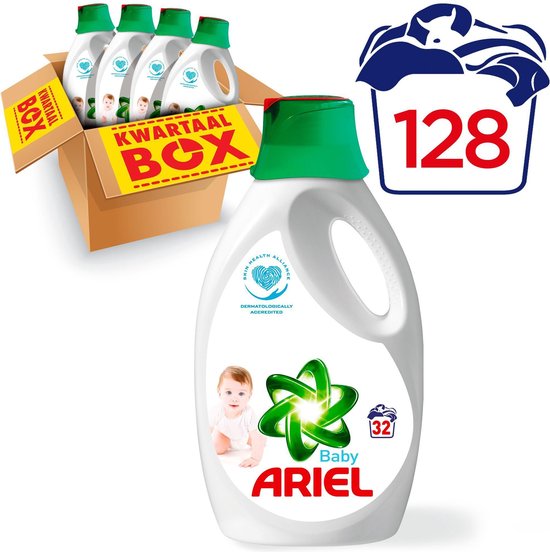 Ariel Baby - Kwartaalbox 128 Wasbeurten - Vloeibaar Wasmiddel | bol.com
