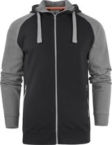 MacOne - Hooded Sweater - Chris - zwart/grijs - 4XL