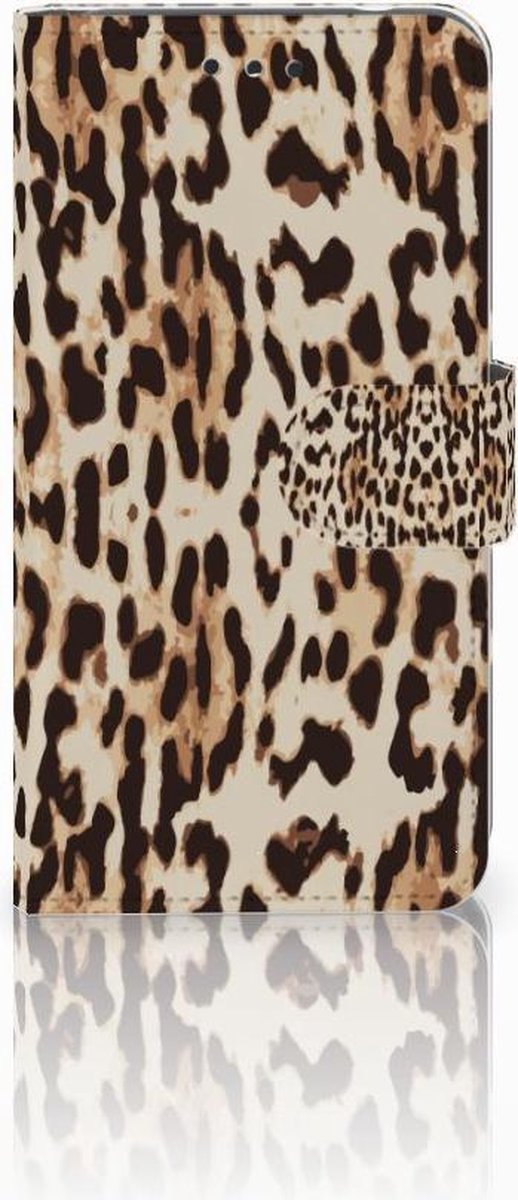 Book Case voor Nokia 2 Telefoonhoesje met Pasjes Leopard