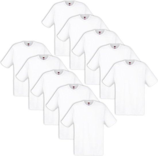 T-shirt Fruit of the Loom taille XL 100% coton 10 pièces (blanc)