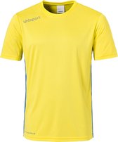 Uhlsport Essential Sportshirt - Maat 104  - Unisex - geel/blauw