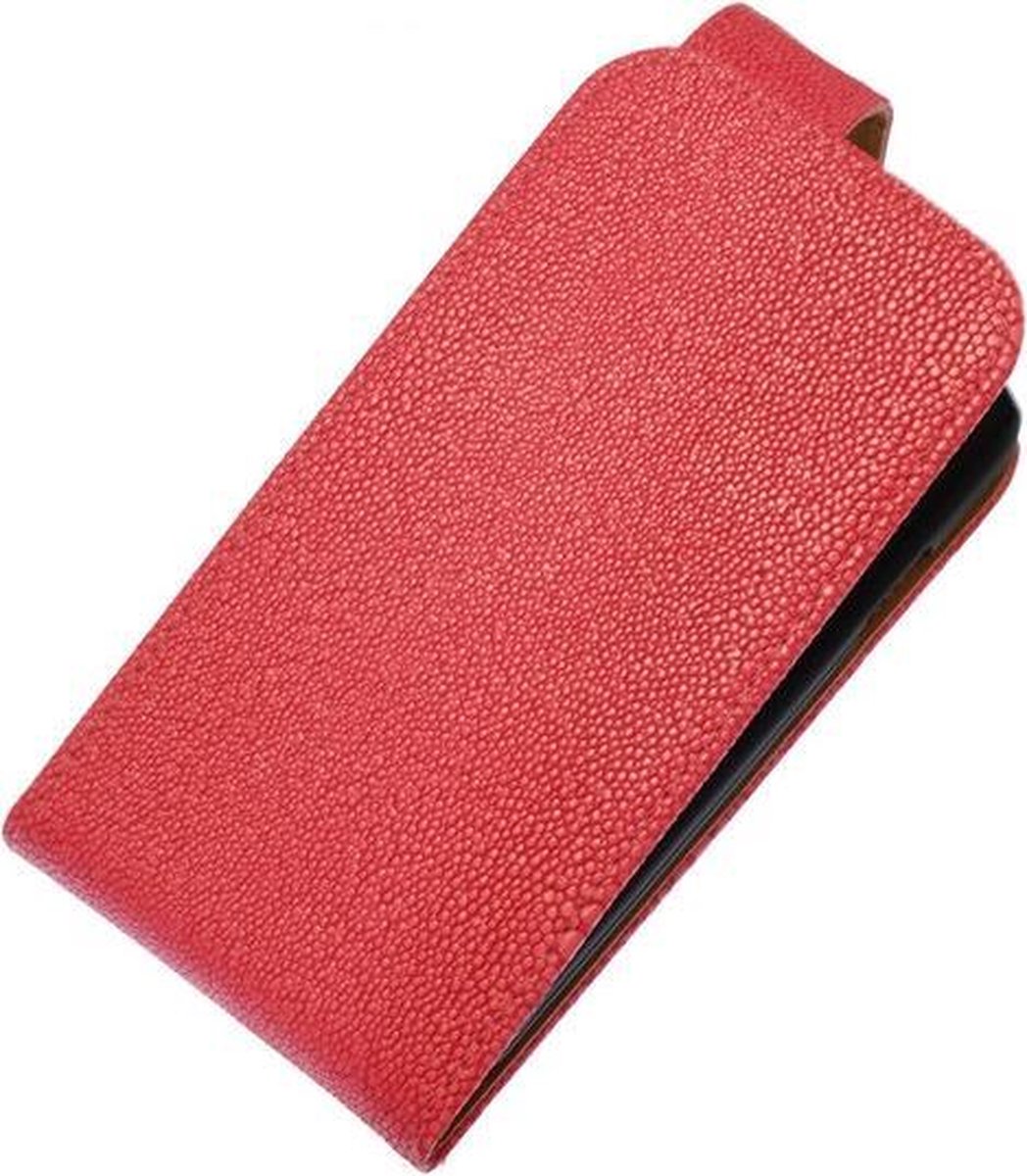 Roze Ribbel Classic flip case cover hoesje voor Samsung Galaxy S3 Mini i8190