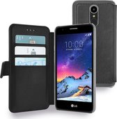 Azuri walletcase met magnetische sluiting - zwart - voor LG K8 2017