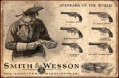 Wandbord - Smith & Wesson The Revolver -20x30cm-