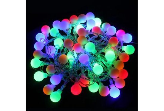 Gekleurde Feestverlichting LED - 50 Lampen - 15 m Multi | bol.com