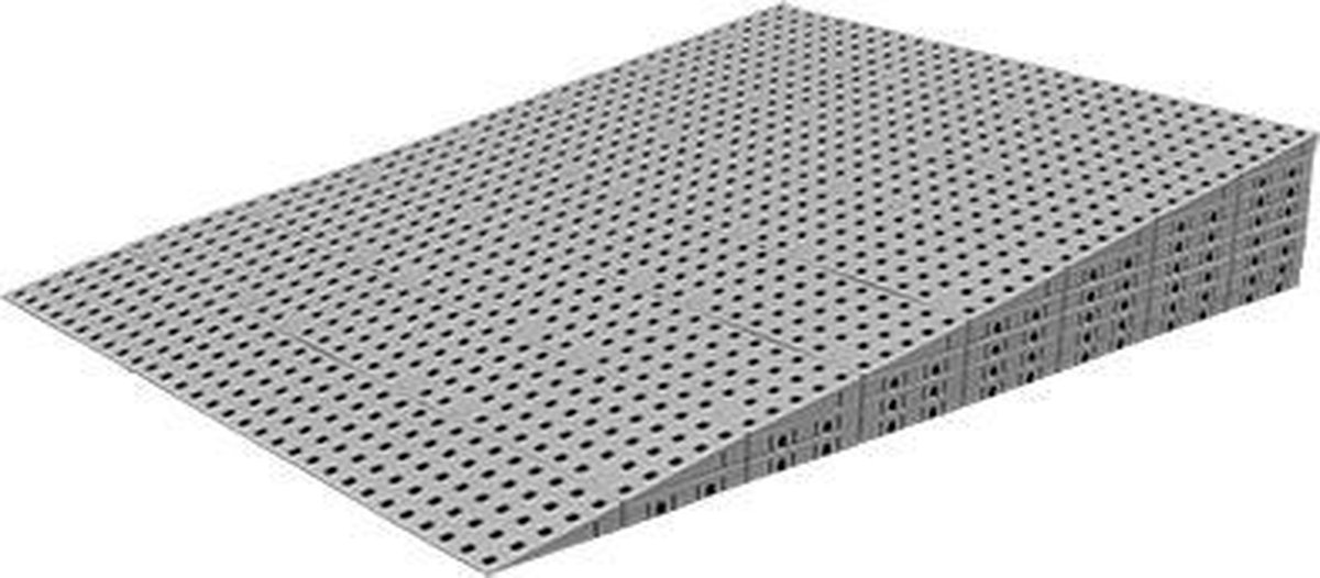 Goedkoopste Drempelhulp Binnen - 14,6 t/m 16,2 cm (H) x 75 cm (B) - Verstelbare Oprijplaat / Drempelplaat - Oprijhelling - 8 Laags