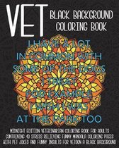 Vet Black Background Coloring Book