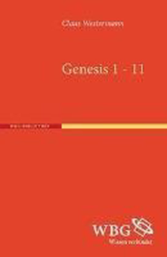 Genesis 1 11 westermann claus 9783534265077 boeken bol