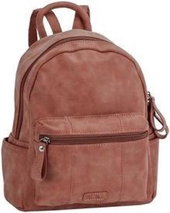 "Laura" backpack Kastanje bruin 19x12x28cm