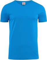 Printer T-shirt Heavy V-hals Man 2264024 Oceaanblauw - Maat M