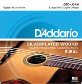 Gypsy Jazz snaren EJ84L 10-44 Loop End, zilverplated wound