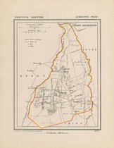 Historische kaart, plattegrond van gemeente Peize in Drenthe uit 1867 door Kuyper van Kaartcadeau.com