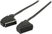 SCART verlengkabel SCART mannelijk - SCART vrouwelijk 1,00 m zwart