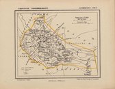 Historische kaart, plattegrond van gemeente Uden in Noord Brabant uit 1867 door Kuyper van Kaartcadeau.com