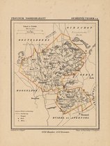Historische kaart, plattegrond van gemeente Vessem c.a. in Noord Brabant uit 1867 door Kuyper van Kaartcadeau.com
