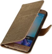 Goud Lace Booktype Samsung Galaxy S7 Plus Wallet Cover Cover