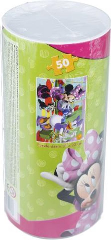 Grit ik betwijfel het efficiëntie Jumbo Minnie Mouse- Puzzel in koker - 50 stukjes | bol.com