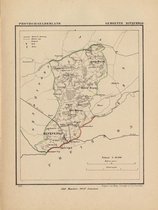 Historische kaart, plattegrond van gemeente Dinxperlo in Gelderland uit 1867 door Kuyper van Kaartcadeau.com