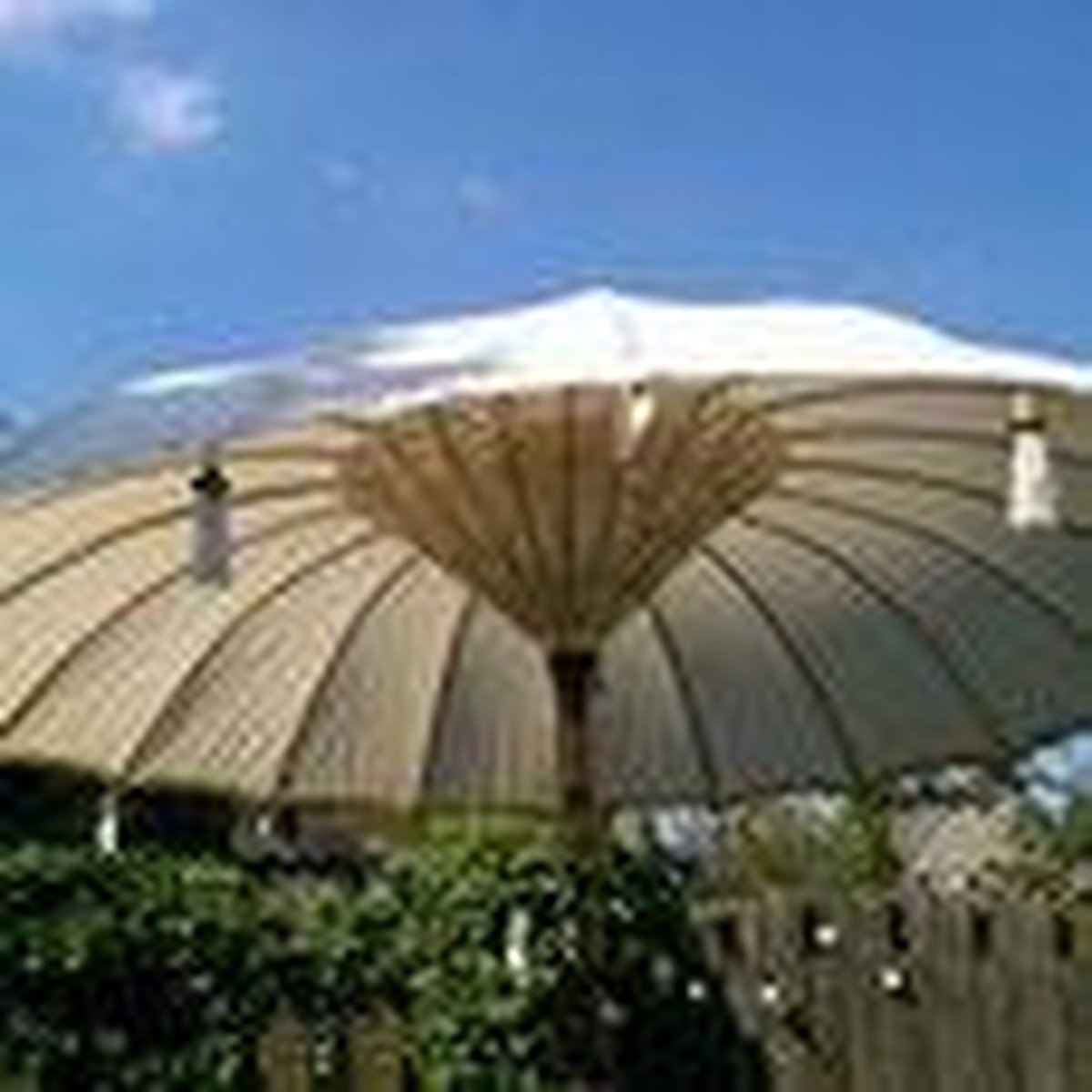 Koor Ontmoedigd zijn Beringstraat Ibiza parasol, kleur cr�me, diameter 250 cm""""""""""""""" | bol.com