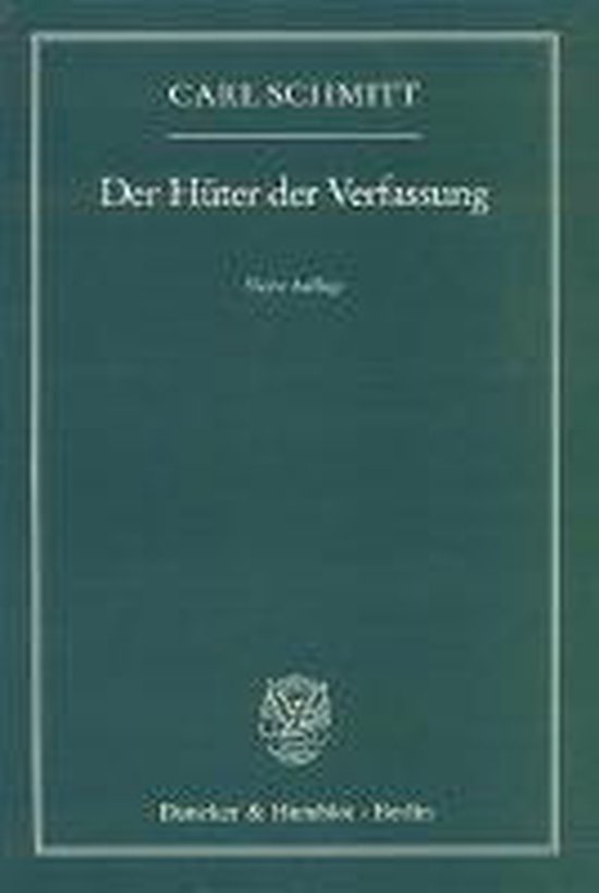 Der Hüter der Verfassung - cover