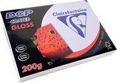 3x Clairefontaine DCP presentatiepapier coated gloss A4, 200gr, pak a 250 vel