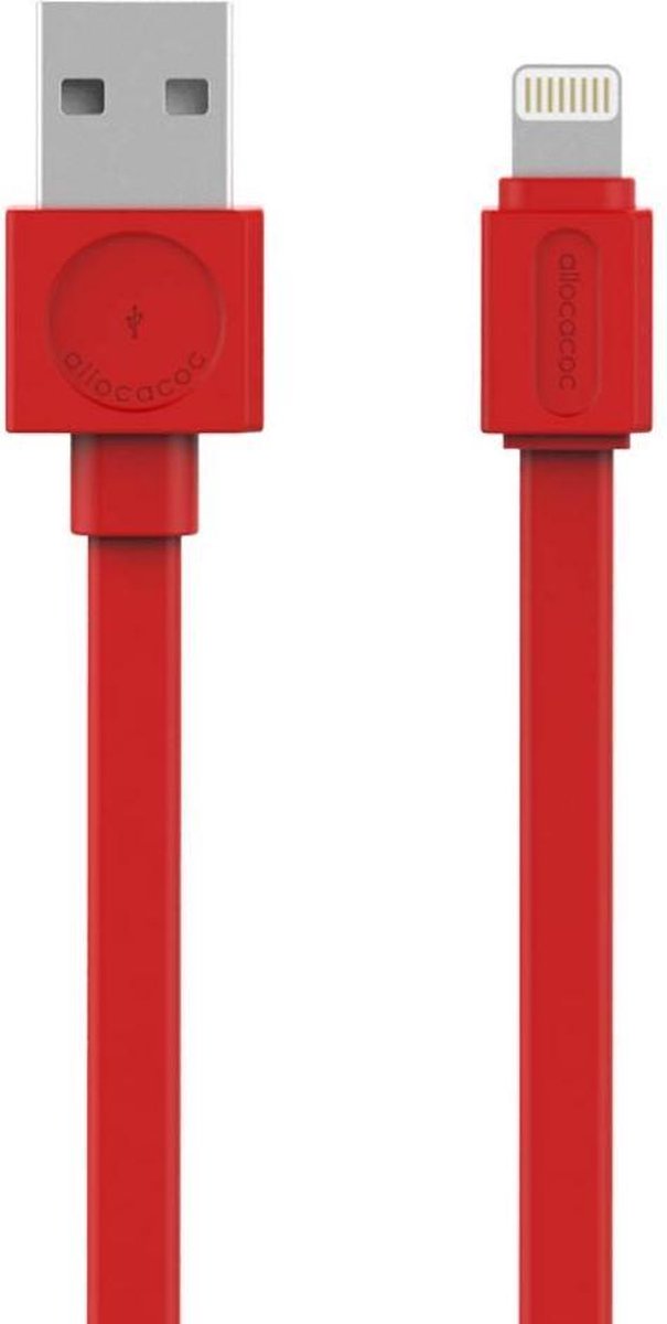 USBcable Lightning Flat; RED