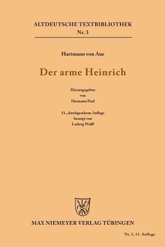 Der Arme Heinrich - cover