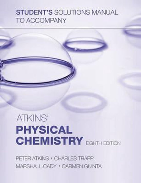 Student's solutions manual to accompany Atkins' Physical Che ... - cover