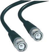 Coax kabel met BNC plug naar BNC plug 50 Ohm 2,00 m zwart