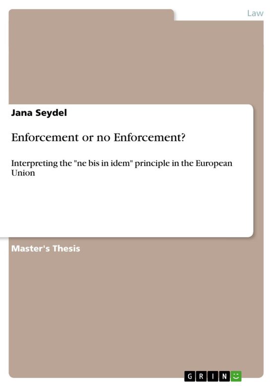 Enforcement or no Enforcement? - cover