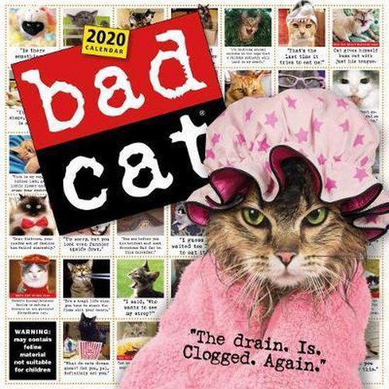 2020 Bad Cat Wall Calendar, Workman Calendars | 9781523506125 | Boeken