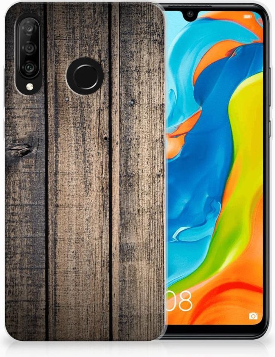 Huawei P30 Lite Bumper Hoesje Steigerhout