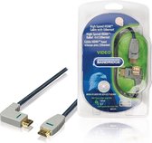 Bandridge HDMI 1.4 High Speed with Ethernet kabel haaks naar links - 1 meter
