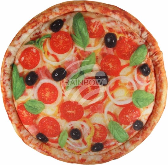 Pizza kussen in luxe pizzadoos - 37 cm doorsnee | bol.com