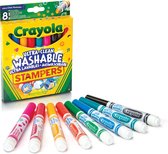 Crayola 8 Afwasbare Stempelstiften