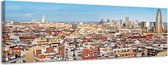 Barcelona - Canvas Schilderij Panorama 158 x 46 cm