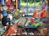 Cobble Hill easy handling puzzle 275 pieces - Cats retreat