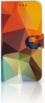 Geschikt voor Samsung Galaxy A5 2017 Bookcase Hoesje Design Polygon Color