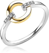 ZINZI ring ZIR1814G - Zilver 925, Verguld - Zirkonia