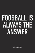 Foosball Is Always The Answer