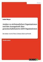 Ans tze Zu Nichtstaatlichen Organisationen Und Ihre Aussagekraft ber Gemeinschaftsbasierte Aids-Organisationen