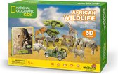 National Geographic Kids - 3D Puzzel African Wildlife