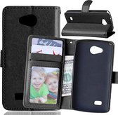 Cyclone cover wallet case cover LG K4 zwart