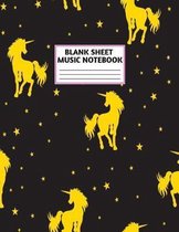 Blank Sheet Music Notebook