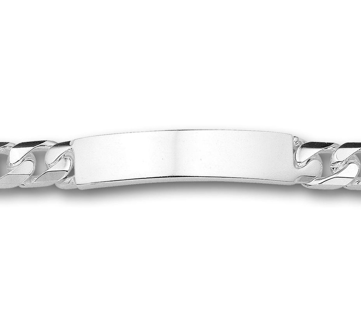 The Jewelry Collection Graveerarmband Gourmet 9 mm - Zilver