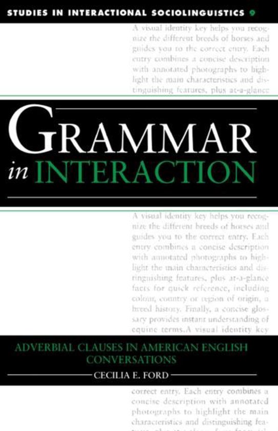 Foto: Studies in interactional sociolinguisticsseries number 9 grammar in interaction