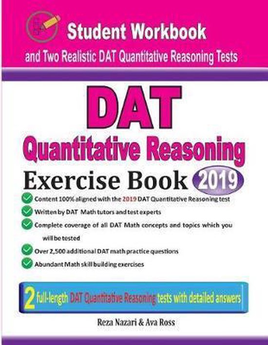 DAT Quantitative Reasoning Exercise Book - cover