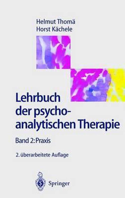 Lehrbuch Der Psychoanalytischen Therapie - cover