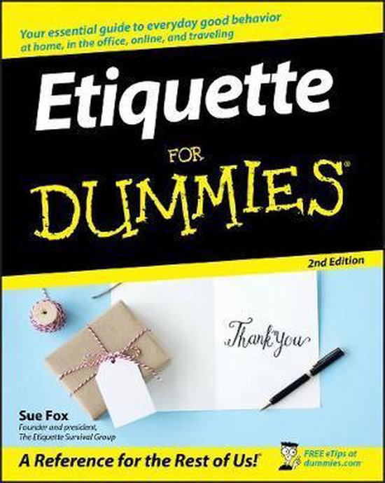 Etiquette For Dummies - cover